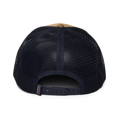 Casquette Trucker en Coton Bio LoPro P-6 Logo beige sable-bleu marine PATAGONIA