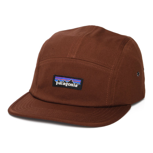 Casquette 5 Panel en Coton Bio Maclure rouille foncé PATAGONIA