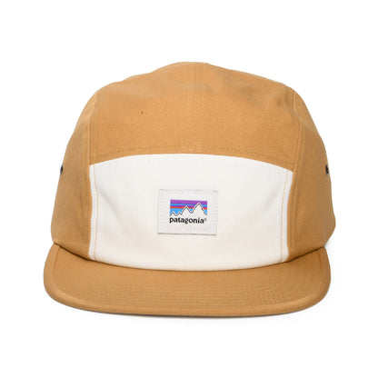 Casquette 5 Panel en Coton Bio Shop Sticker Graphic Maclure beige sable-beige PATAGONIA
