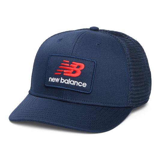 Casquette Trucker NB Stacked Patch Logo bleu marine NEW BALANCE