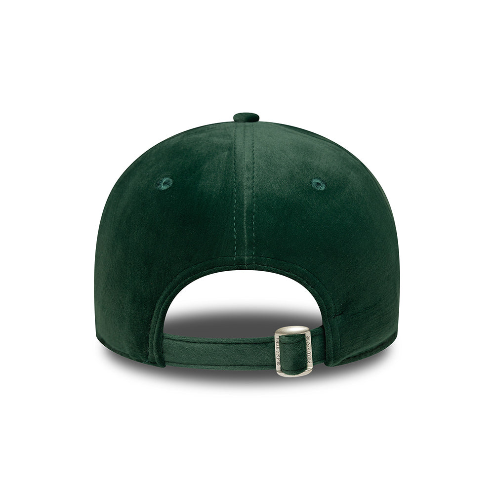 Casquette Femme 9FORTY New York Yankees MLB Velour Midi vert foncé NEW ERA