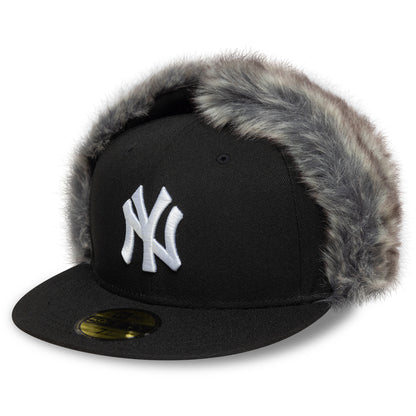 Casquette 59FIFTY MLB World Series Dogear Avec Protège-Oreilles New York Yankees noir NEW ERA