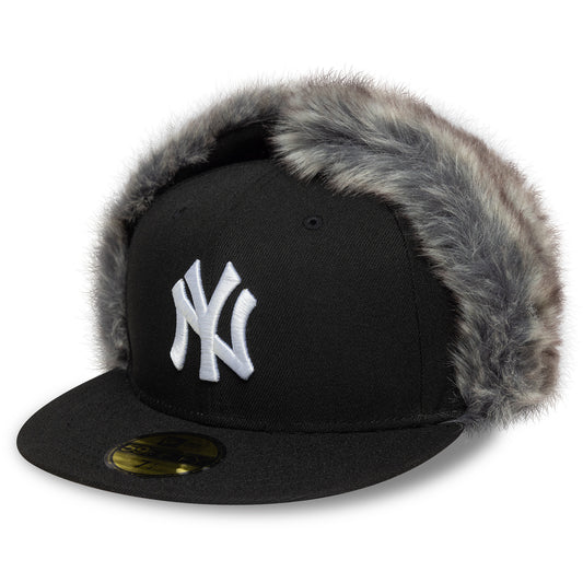 Casquette 59FIFTY MLB World Series Dogear Avec Protège-Oreilles New York Yankees noir NEW ERA