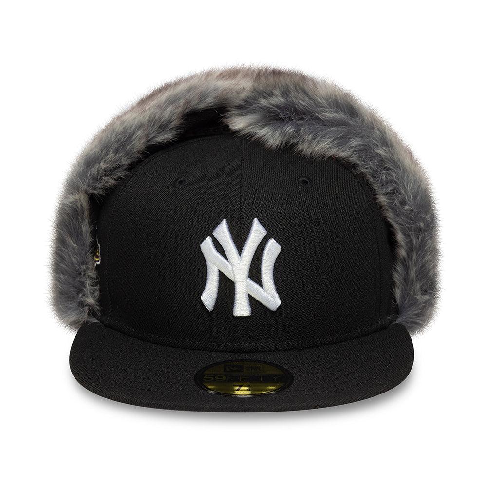 Casquette 59FIFTY MLB World Series Dogear Avec Protège-Oreilles New York Yankees noir NEW ERA