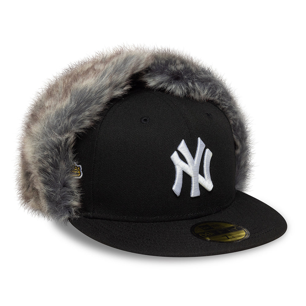 Casquette 59FIFTY MLB World Series Dogear Avec Protège-Oreilles New York Yankees noir NEW ERA