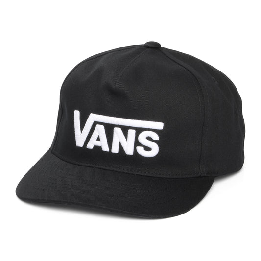 Casquette Snapback à Visière Incurvée Drop V Logo noir-blanc VANS