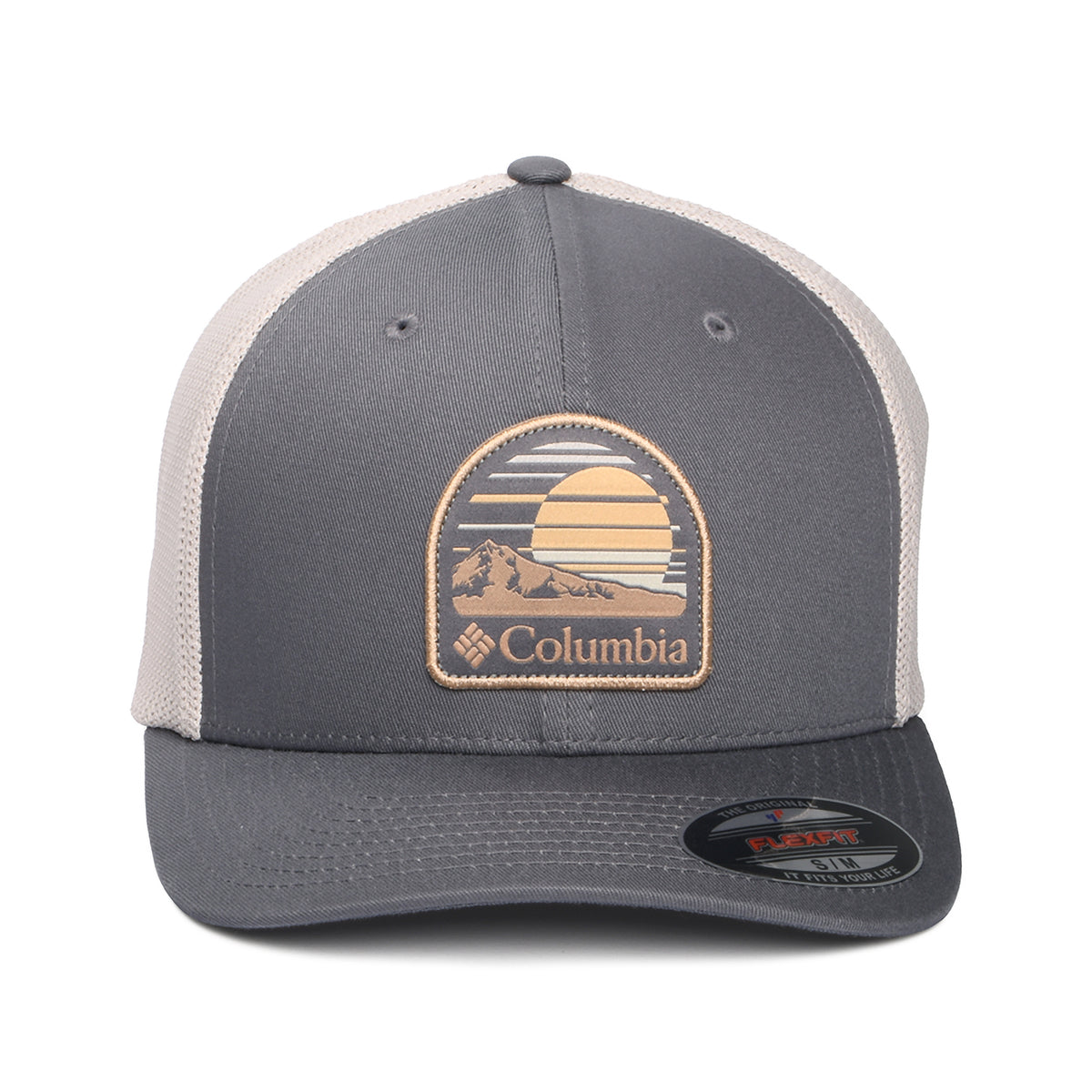 Casquette Trucker Flexfit Peaceful Perspective gris foncé-pierre COLUMBIA