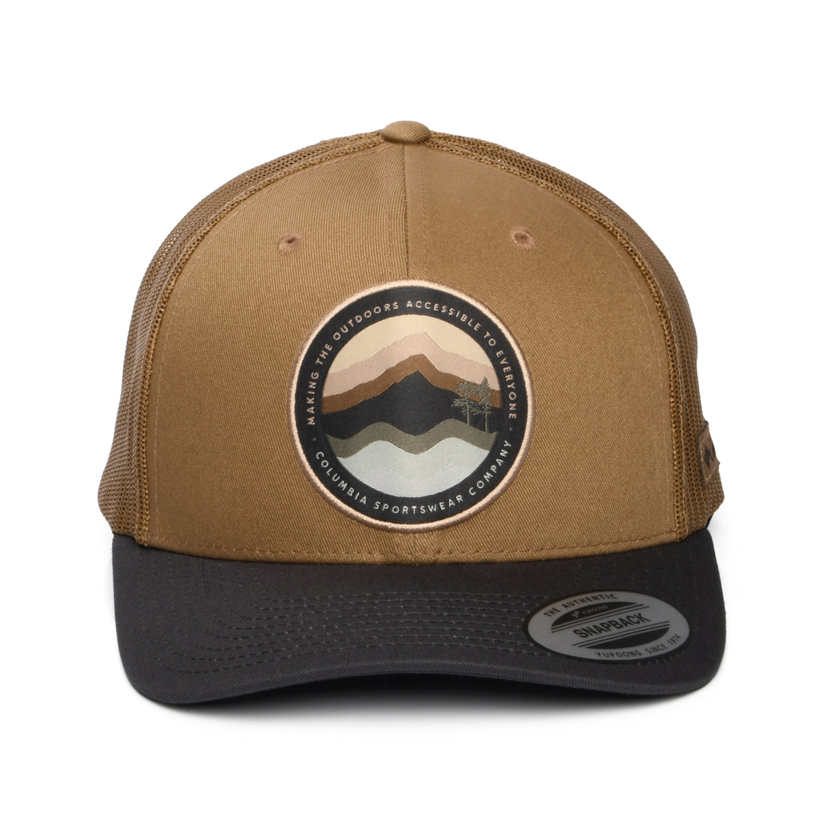 Casquette Trucker Circular Landscape Mesh sable du désert-anthracite COLUMBIA