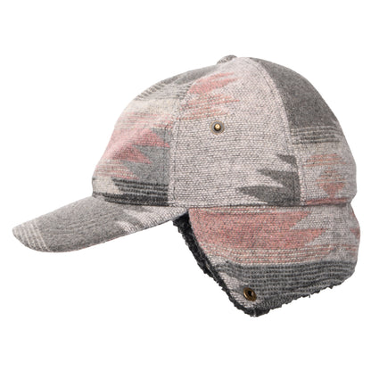 Casquette Avec Protège-Oreilles à Motif Aztèque Sapos panaché de gris SCALA