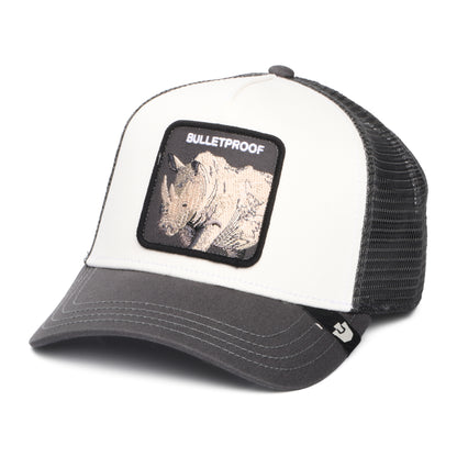 Casquette Trucker Bulletproof blanc-gris GOORIN