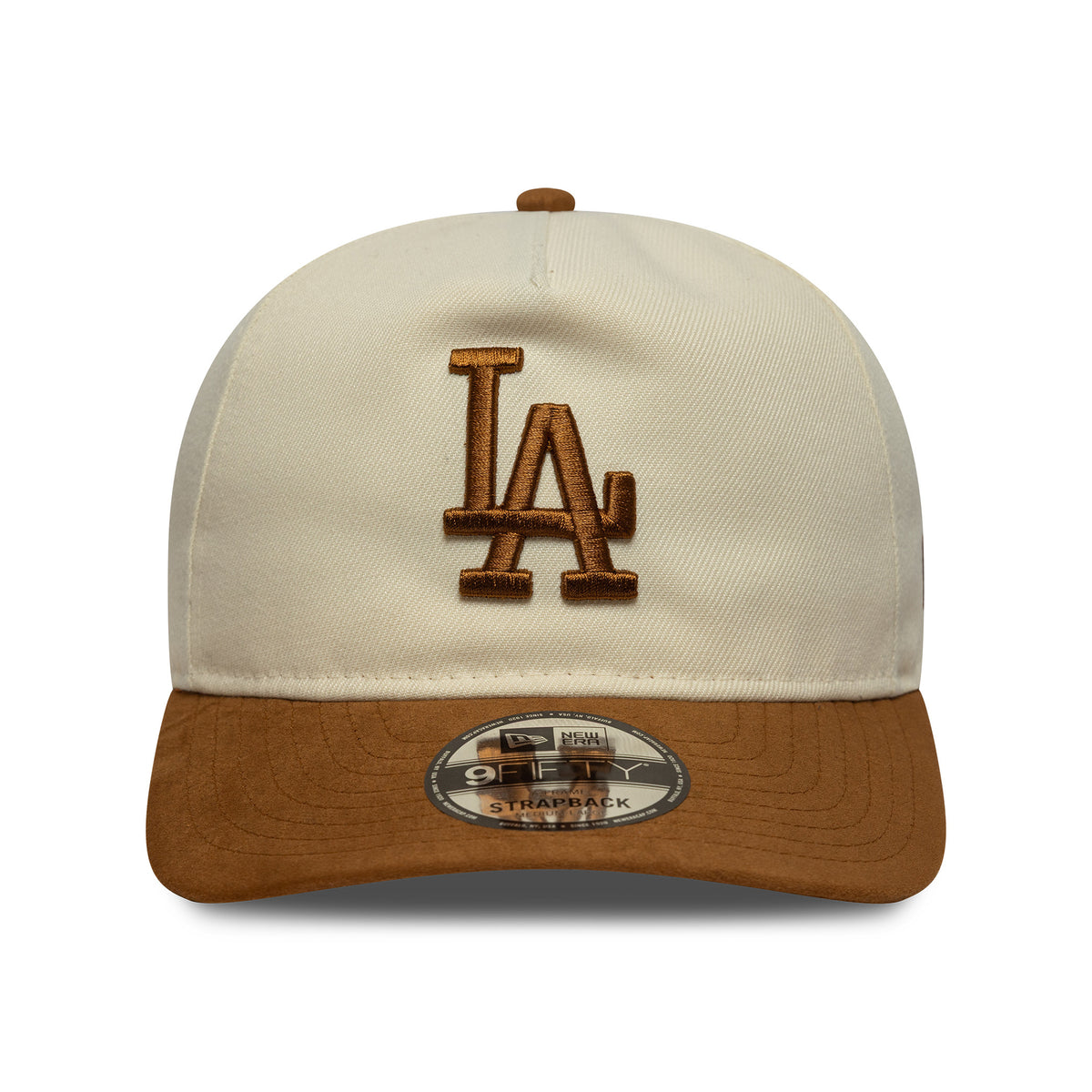 Casquette 9FIFTY MLB Suede Visor A-Frame L.A. Dodgers crème-ocre NEW ERA