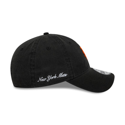Casquette 9TWENTY - MLB Washed Script New York Mets noir-orange NEW ERA