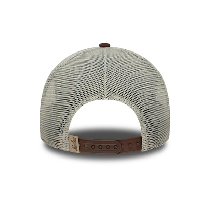 Casquette Trucker A-Frame NE Patch chocolat-pierre NEW ERA