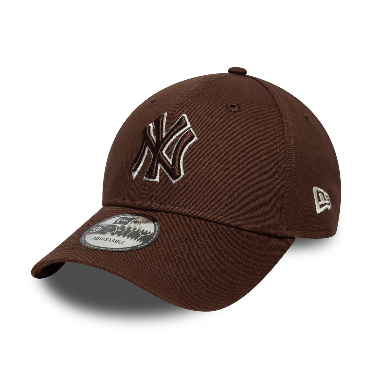 Casquette 9FORTY MLB Outline New York Yankees chocolat-crème NEW ERA