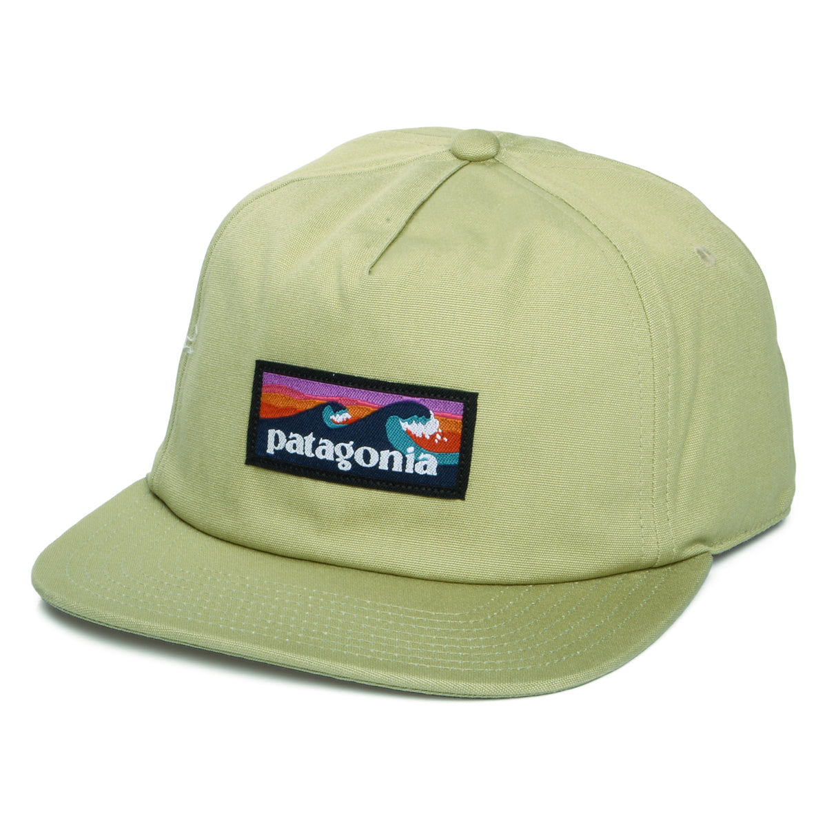 Casquette en Coton Bio Boardshort Label Funfarer olive clair PATAGONIA