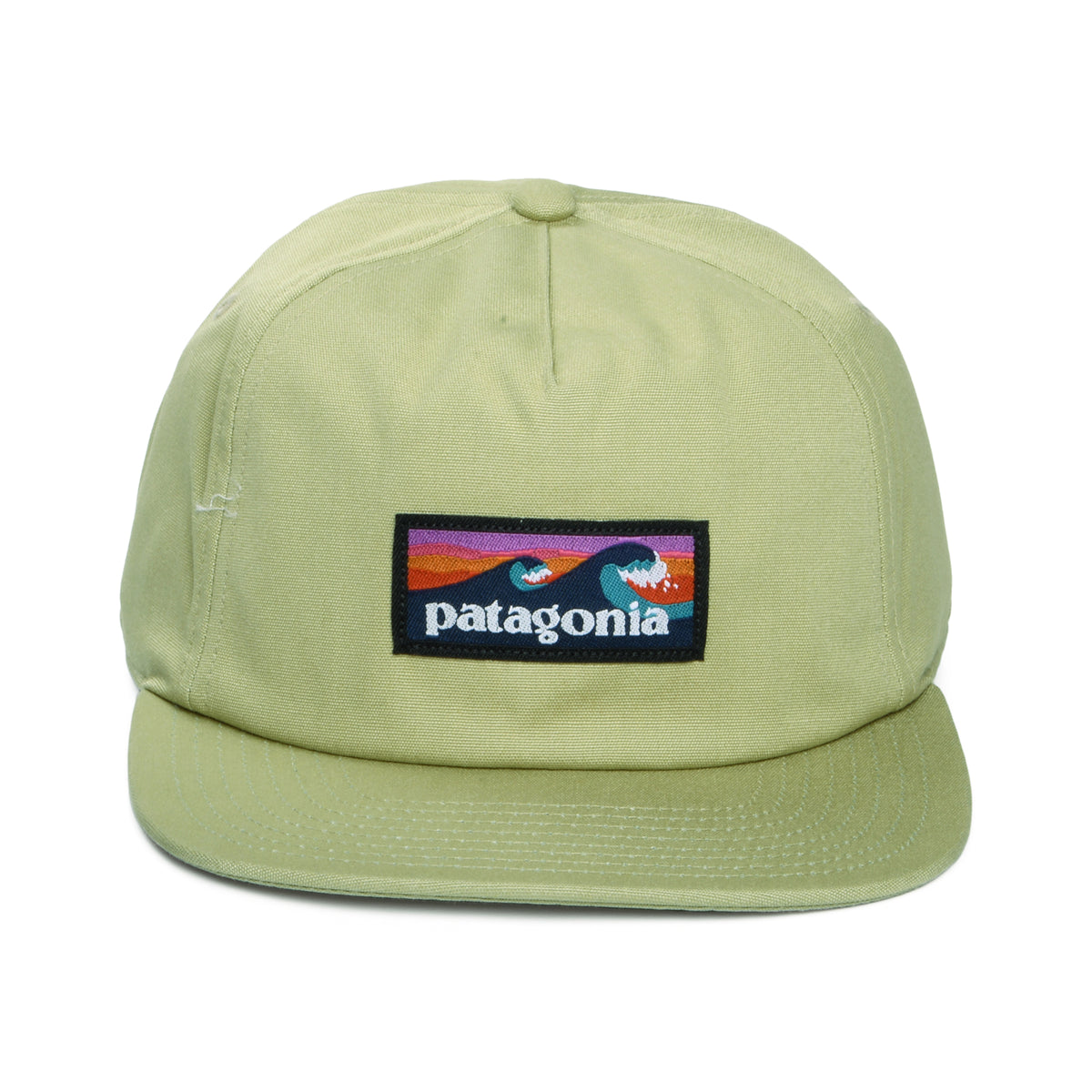 Casquette en Coton Bio Boardshort Label Funfarer olive clair PATAGONIA