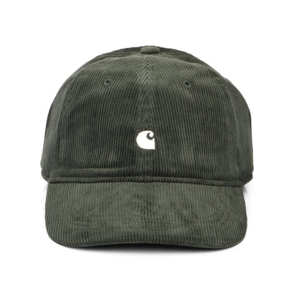 Casquette en Velours Côtelé Harlem olive foncé-blanc CARHARTT WIP