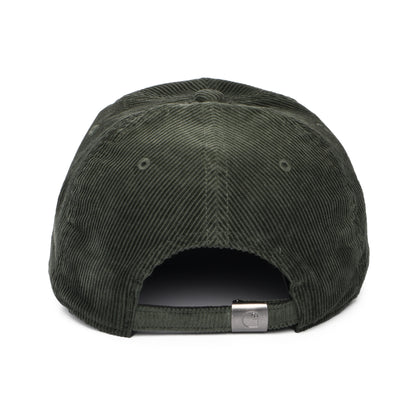 Casquette en Velours Côtelé Harlem olive foncé-blanc CARHARTT WIP