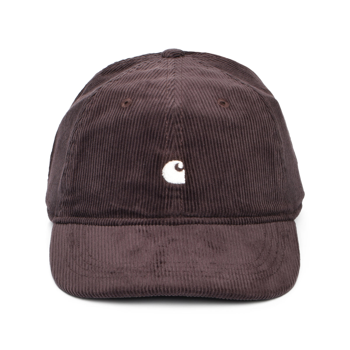 Casquette en Velours Côtelé Harlem marron moyen-blanc CARHARTT WIP