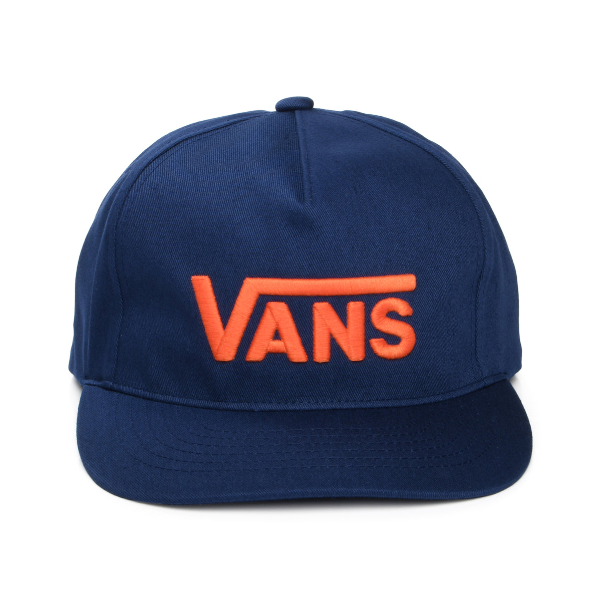 Casquette Snapback à Visière Incurvée Drop V Logo indigo-orange VANS