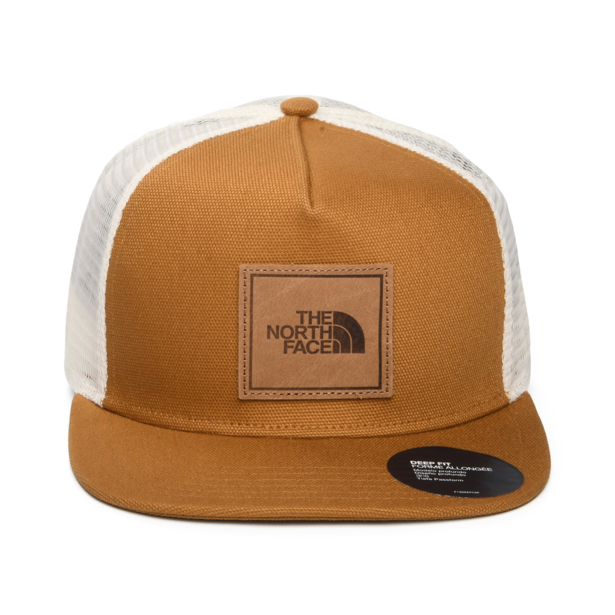 Casquette Trucker à Visière Plate Half Dome beige sable-blanc THE NORTH FACE