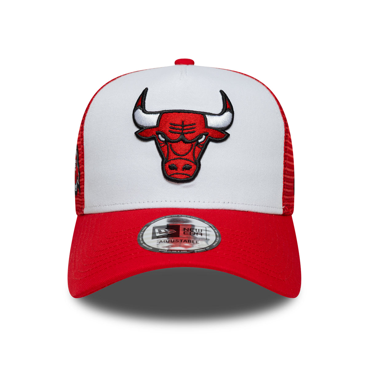 Casquette Trucker NBA Side Patch A-Frame Chicago Bulls rouge-blanc NEW ERA