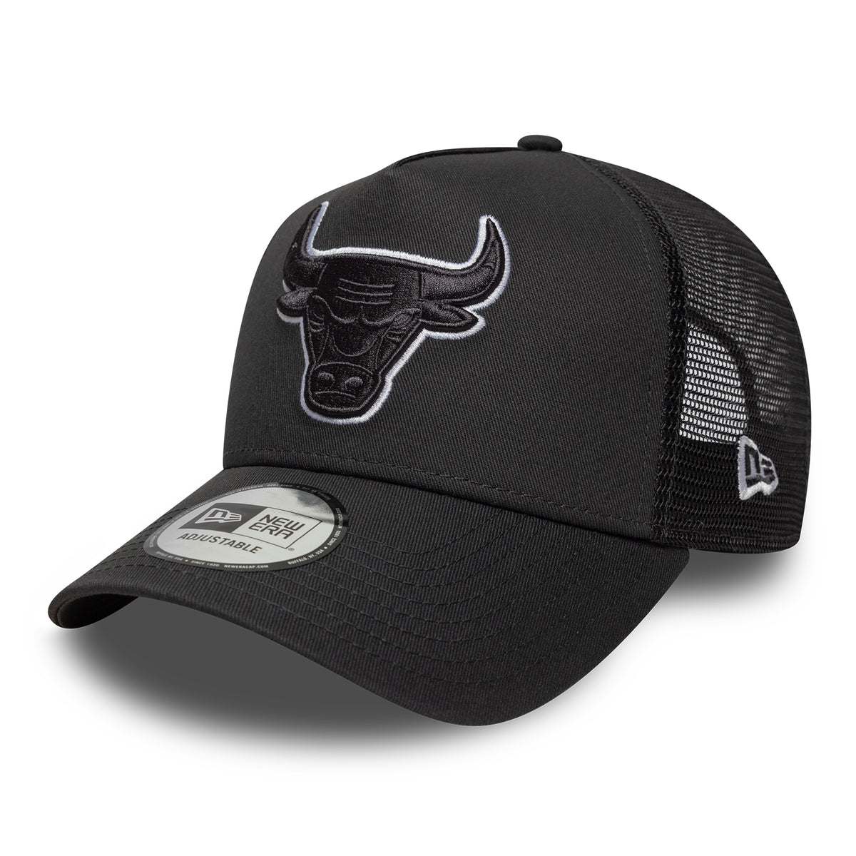 Casquette Trucker NBA Outline A-Frame Chicago Bulls gris foncé-blanc NEW ERA
