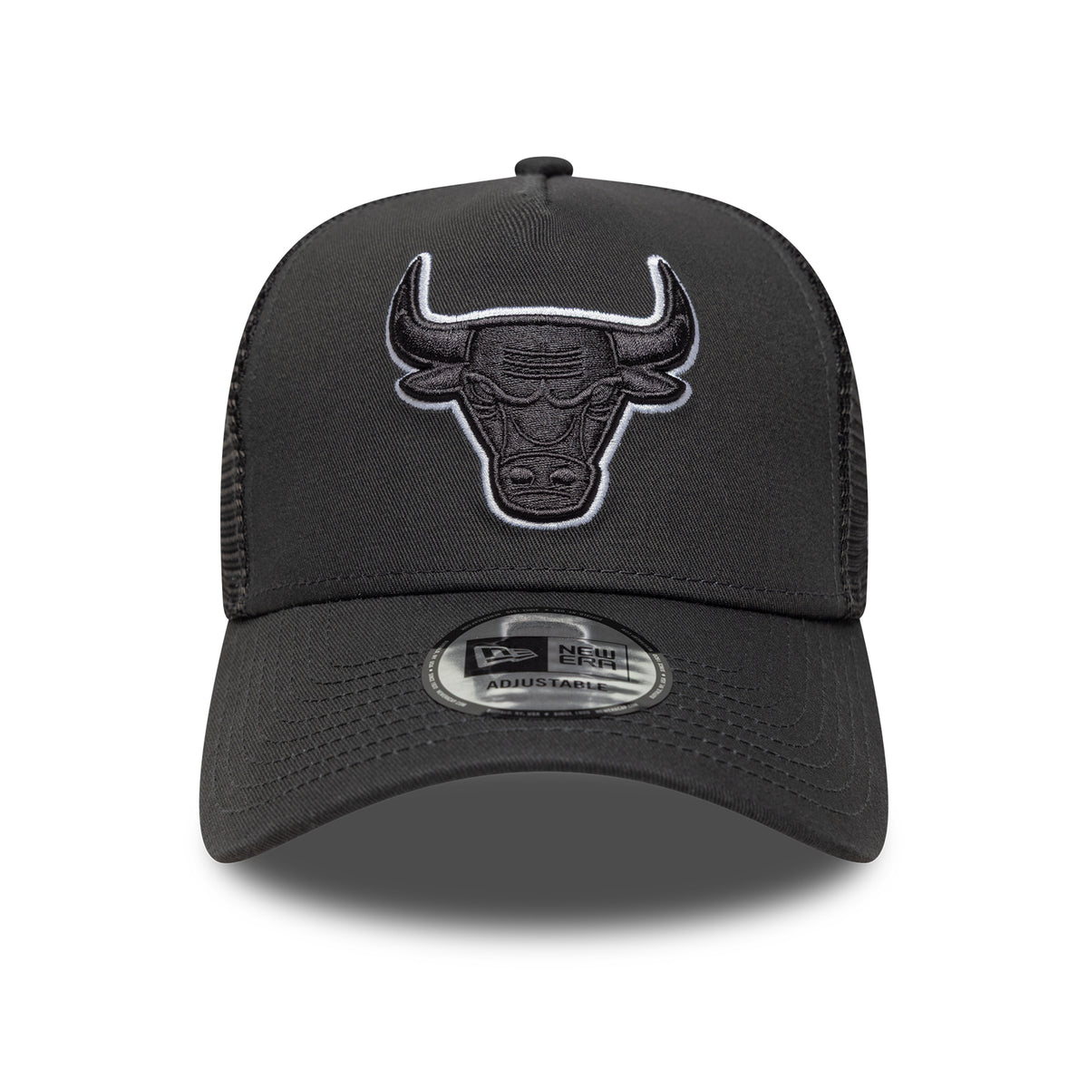 Casquette Trucker NBA Outline A-Frame Chicago Bulls gris foncé-blanc NEW ERA