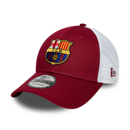 Casquette Trucker 9FORTY FC Barcelone League cardinal-blanc NEW ERA