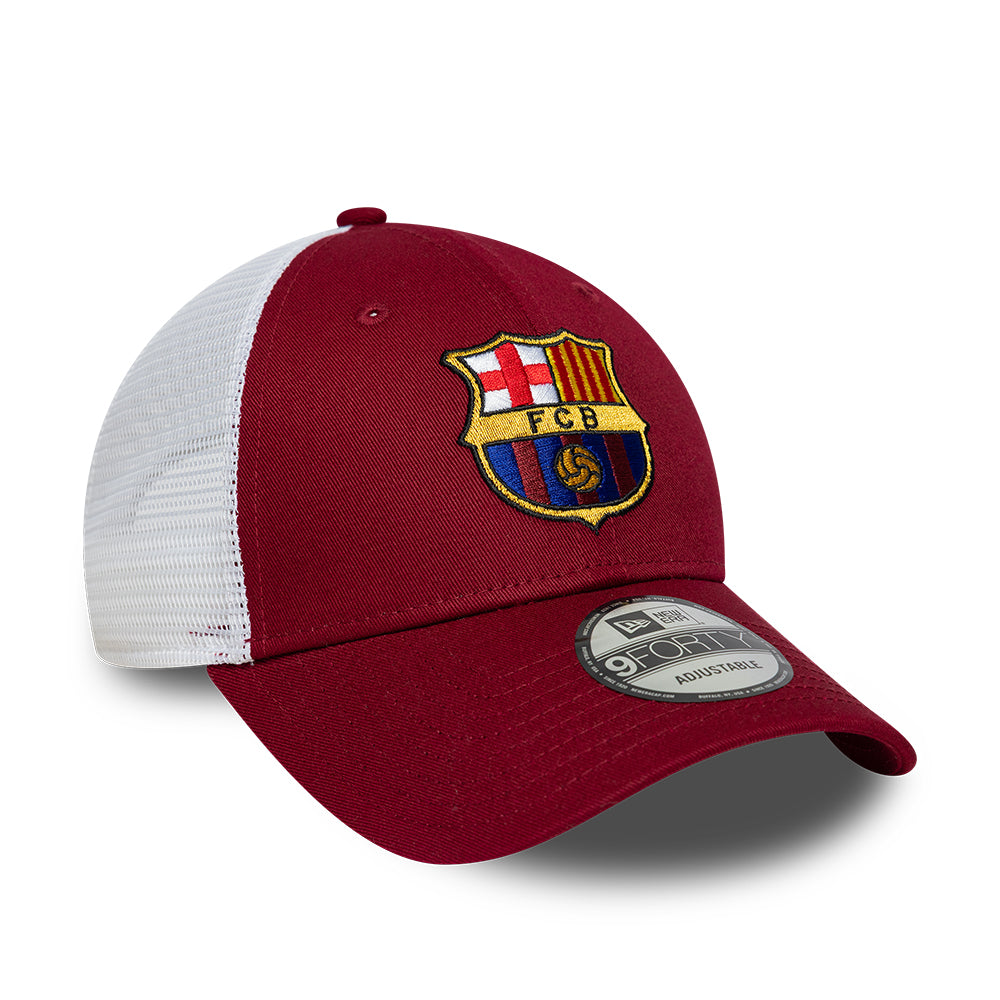 Casquette Trucker 9FORTY FC Barcelone League cardinal-blanc NEW ERA