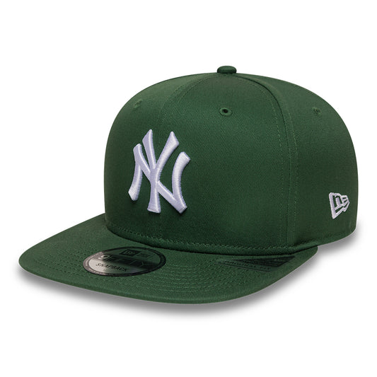 Casquette Snapback 9FIFTY New York Yankees MLB League Essential vert foncé-blanc NEW ERA