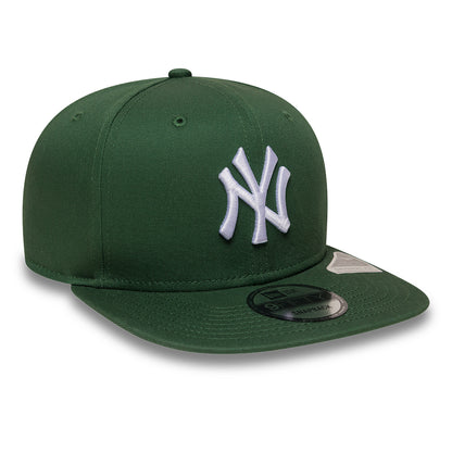 Casquette Snapback 9FIFTY New York Yankees MLB League Essential vert foncé-blanc NEW ERA