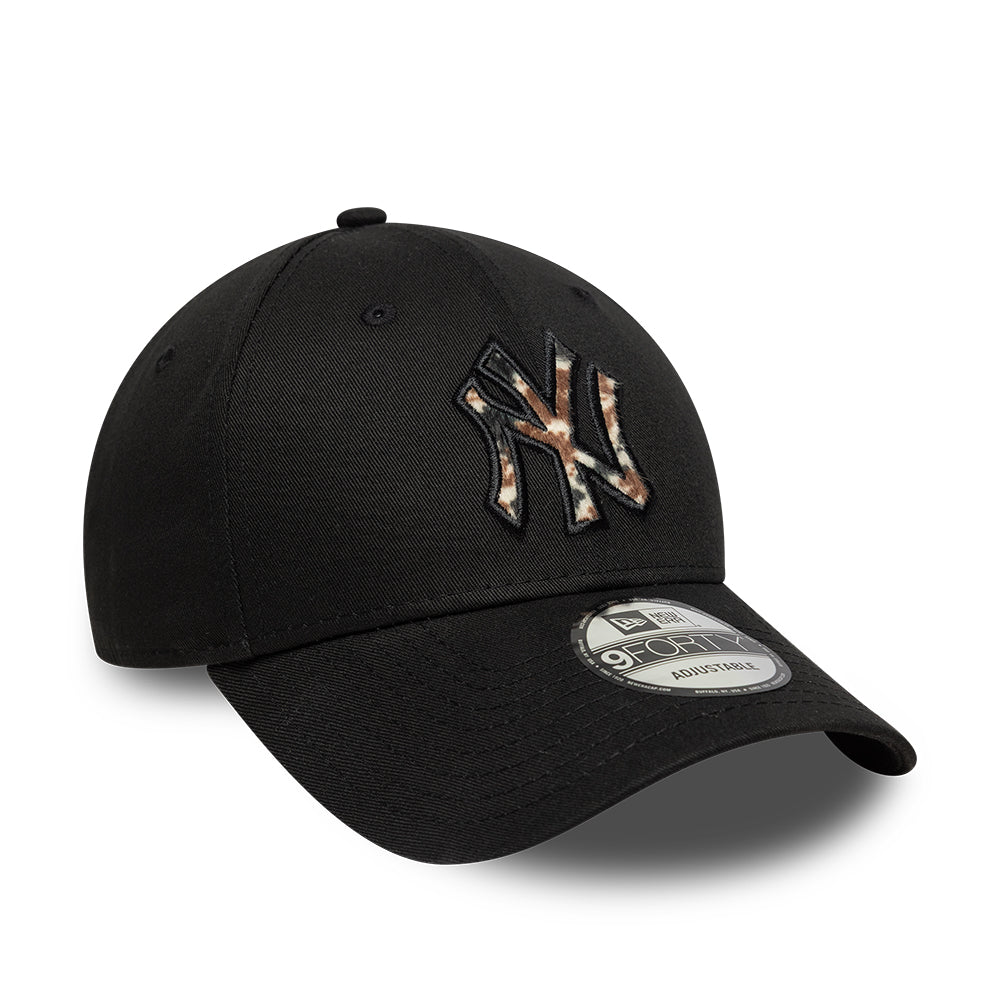 Casquette 9FORTY New York Yankees MLB Faux Pony Infill noir NEW ERA