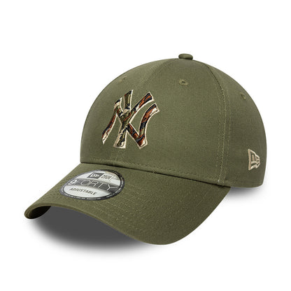 Casquette 9FORTY New York Yankees MLB Outline Camo olive NEW ERA