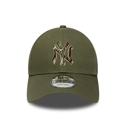 Casquette 9FORTY New York Yankees MLB Outline Camo olive NEW ERA