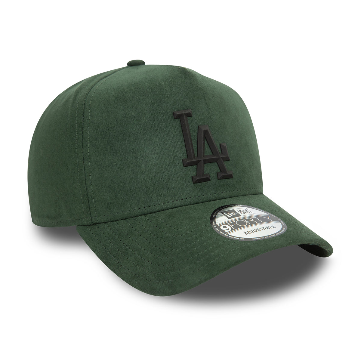 Casquette Snapback 9FORTY MLB Faux Suede A-Frame L.A. Dodgers vert foncé-noir NEW ERA