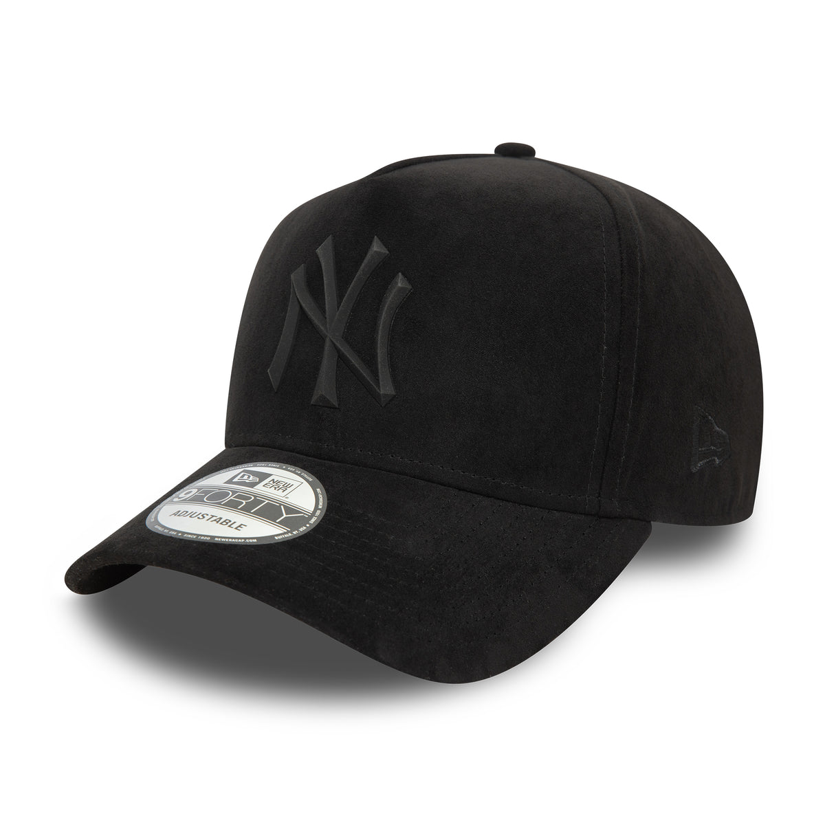 Casquette Snapback 9FORTY MLB Faux Suede A-Frame New York Yankees noir sur noir NEW ERA