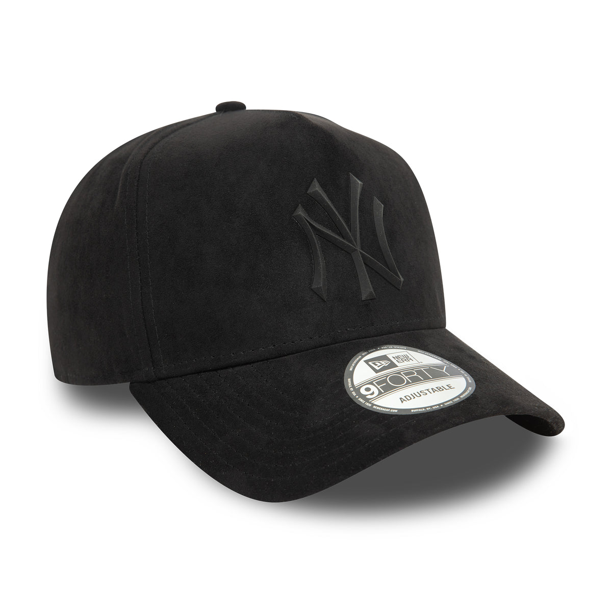 Casquette Snapback 9FORTY MLB Faux Suede A-Frame New York Yankees noir sur noir NEW ERA