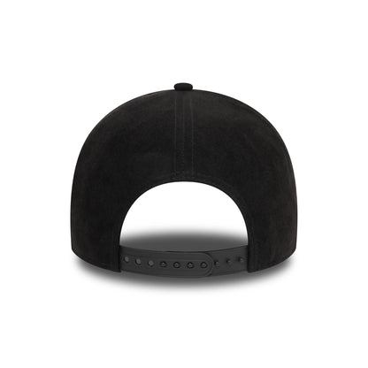 Casquette Snapback 9FORTY MLB Faux Suede A-Frame New York Yankees noir sur noir NEW ERA