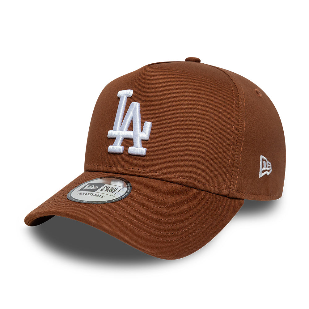 Casquette Snapback 9FORTY MLB League Essential A-Frame L.A. Dodgers marron profond-blanc NEW ERA