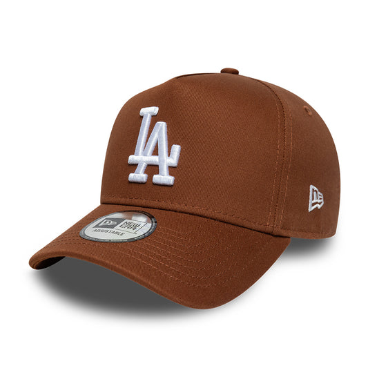 Casquette Snapback 9FORTY MLB League Essential A-Frame L.A. Dodgers marron profond-blanc NEW ERA
