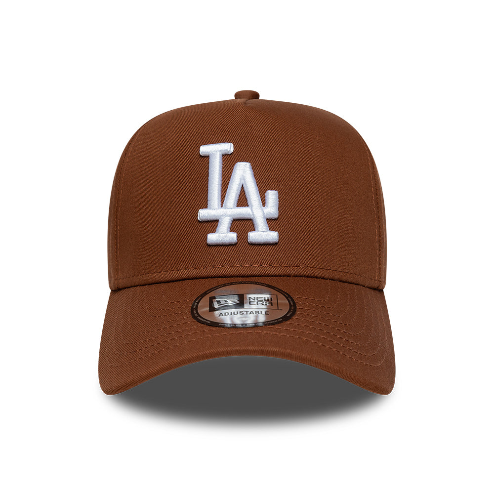 Casquette Snapback 9FORTY MLB League Essential A-Frame L.A. Dodgers marron profond-blanc NEW ERA