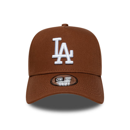 Casquette Snapback 9FORTY MLB League Essential A-Frame L.A. Dodgers marron profond-blanc NEW ERA
