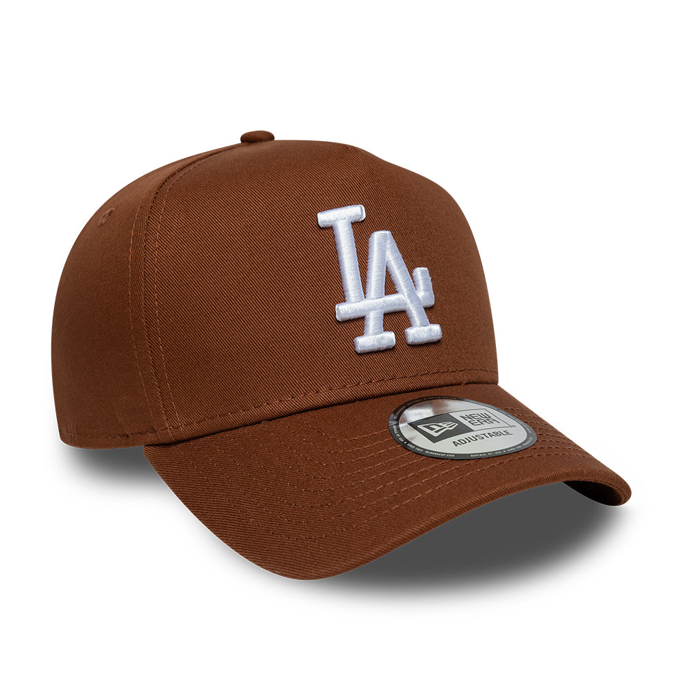 Casquette Snapback 9FORTY MLB League Essential A-Frame L.A. Dodgers marron profond-blanc NEW ERA