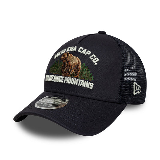 Casquette Trucker 9FORTY M-Crown Outdoor Graphic A-Frame bleu marine NEW ERA