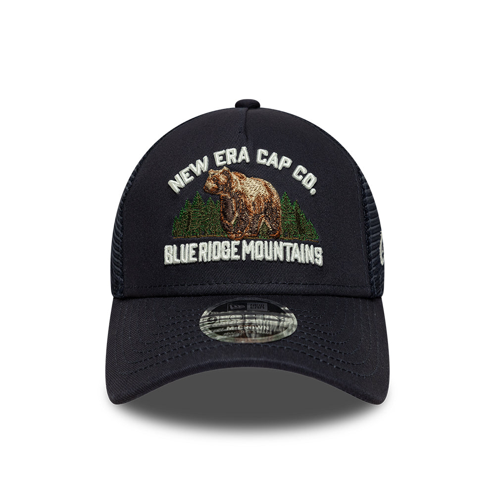 Casquette Trucker 9FORTY M-Crown Outdoor Graphic A-Frame bleu marine NEW ERA