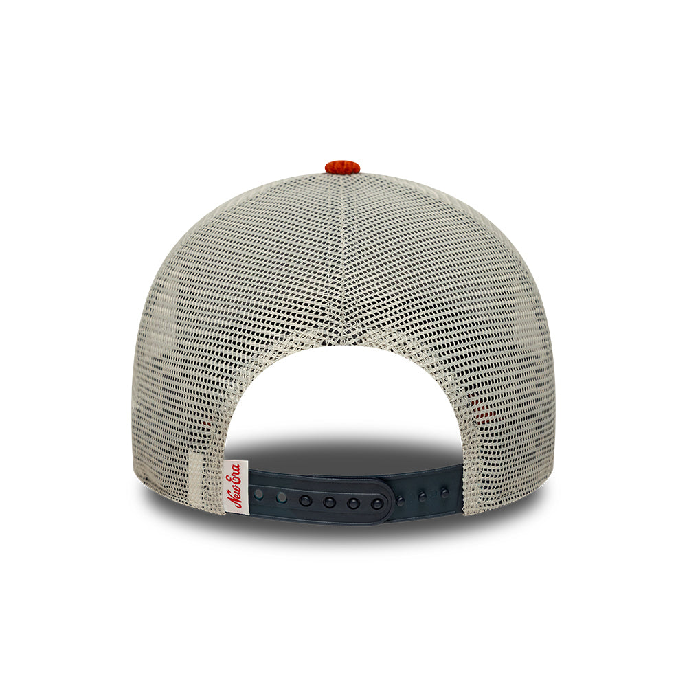 Casquette Trucker 9FORTY Patch Cord A-Frame bleu marine-flamme NEW ERA
