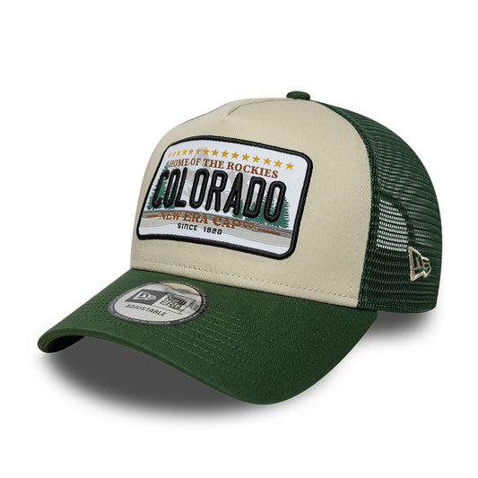 Casquette Trucker 9FORTY License Plate A-Frame Colorado pierre-vert foncé NEW ERA