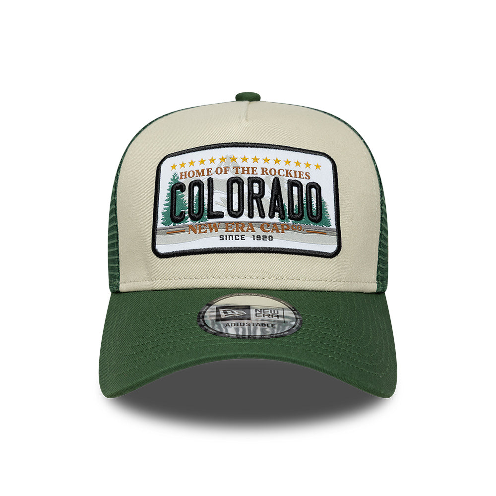 Casquette Trucker 9FORTY License Plate A-Frame Colorado pierre-vert foncé NEW ERA