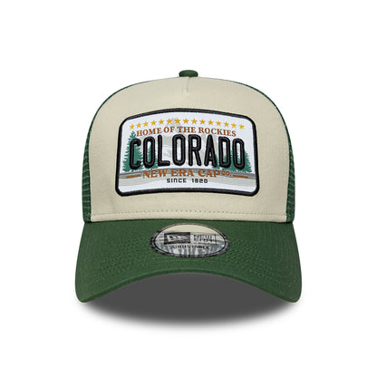 Casquette Trucker 9FORTY License Plate A-Frame Colorado pierre-vert foncé NEW ERA